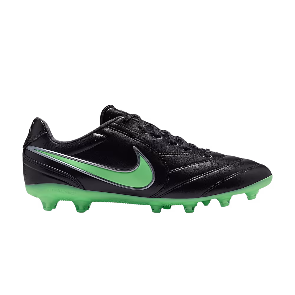 Nike Tiempo Ligera Pro AG Low Black Illusion Green
