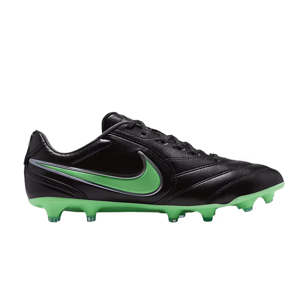 Nike Tiempo Ligera Pro FG Low Black Illusion Green