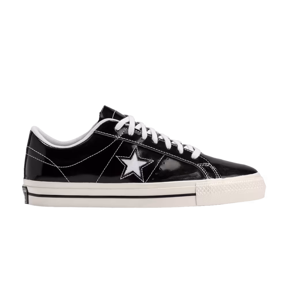 Converse One Star Low Black Patent