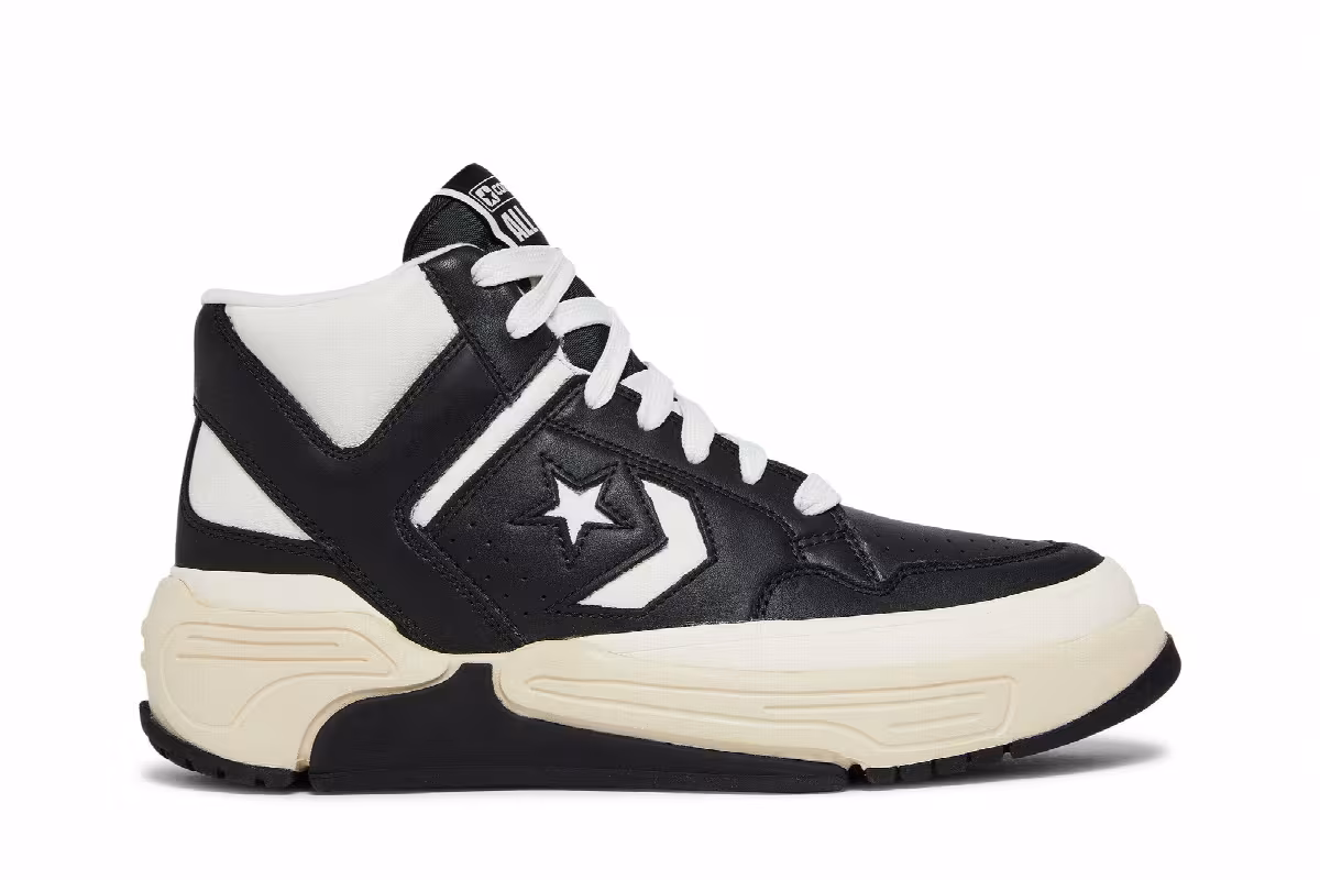 Converse Weapon CX Mid Black White, view 2