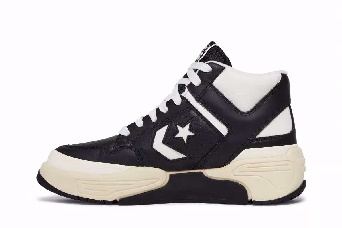 Converse Weapon CX Mid Black White, view 4