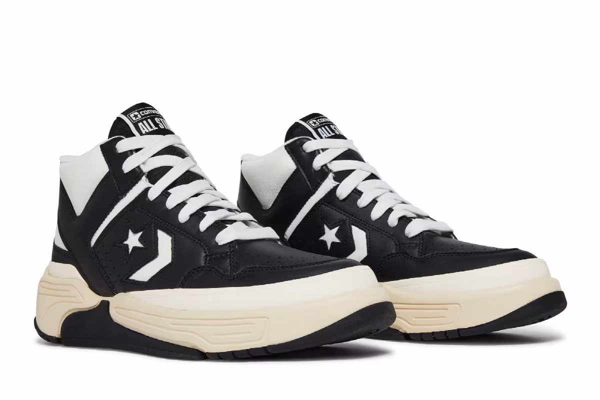 Converse Weapon CX Mid Black White, view 9