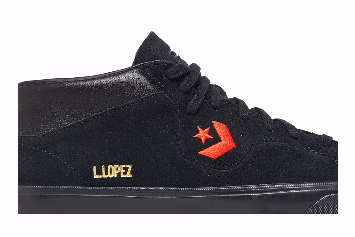 Converse Louie Lopez Pro Mid Mi Gente Capsule - Black Poppy Glow, view 3