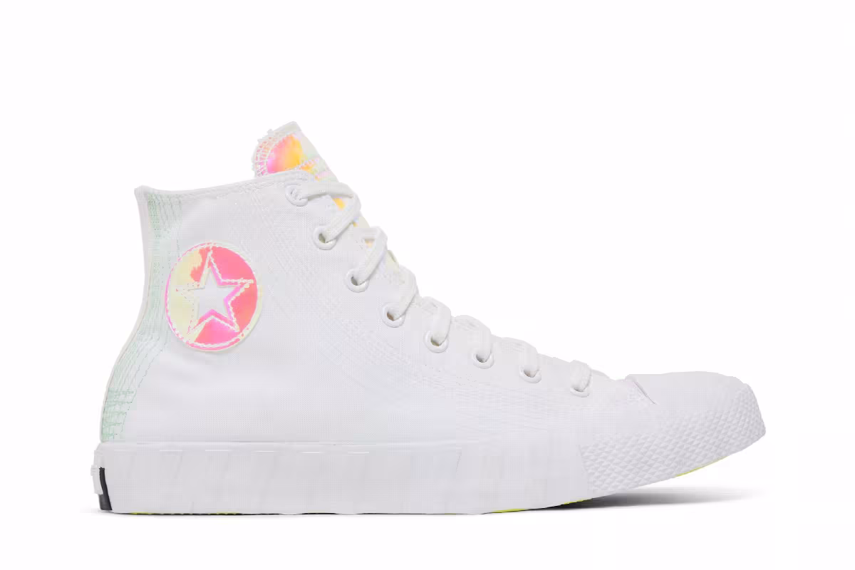 Converse UNT1TL3D High Hi-Vis Collection - White Iridescent, view 2