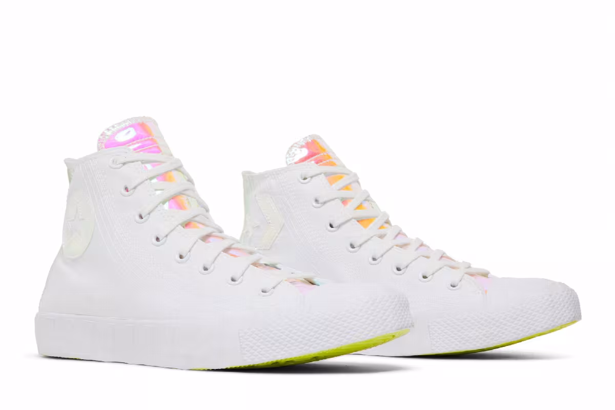 Converse UNT1TL3D High Hi-Vis Collection - White Iridescent, view 9