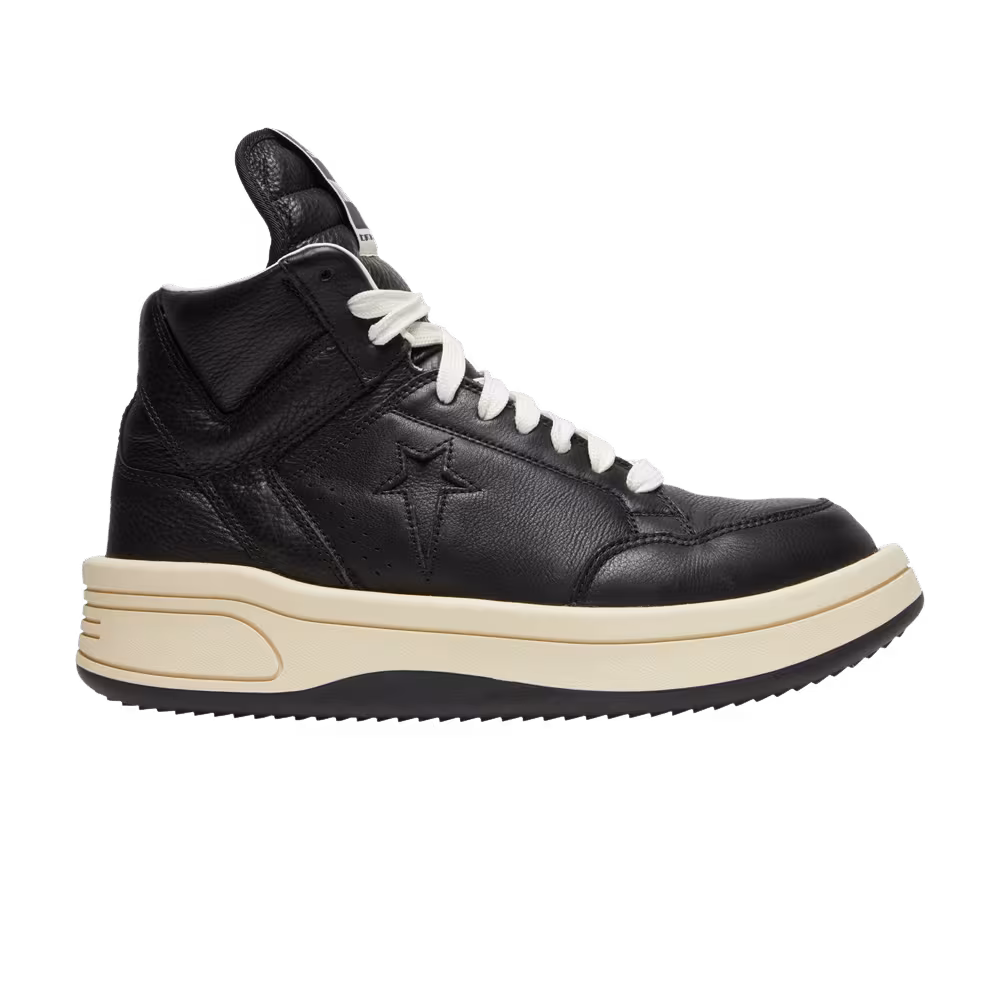 Rick Owens x Converse DRKSHDW TURBOWPN Mid Black Cloud Cream
