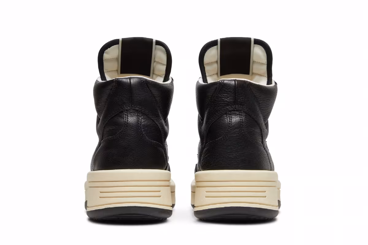 Rick Owens x Converse DRKSHDW TURBOWPN Mid Black Cloud Cream, view 7