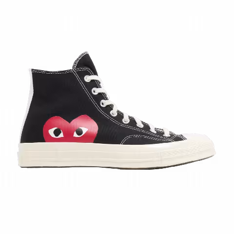 Comme des Garçons PLAY x Converse Chuck 70 High 'Black' 2023