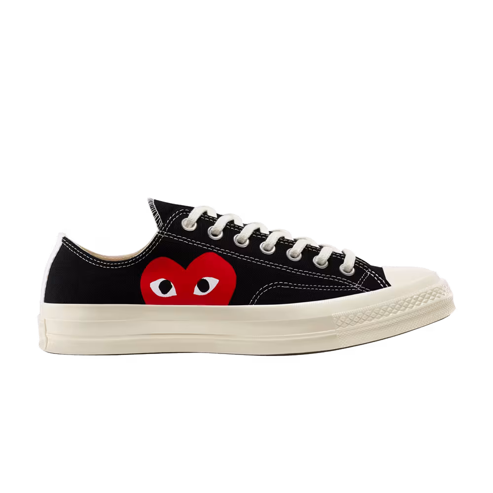 Comme des Garçons PLAY x Converse Chuck 70 Low Black 2023
