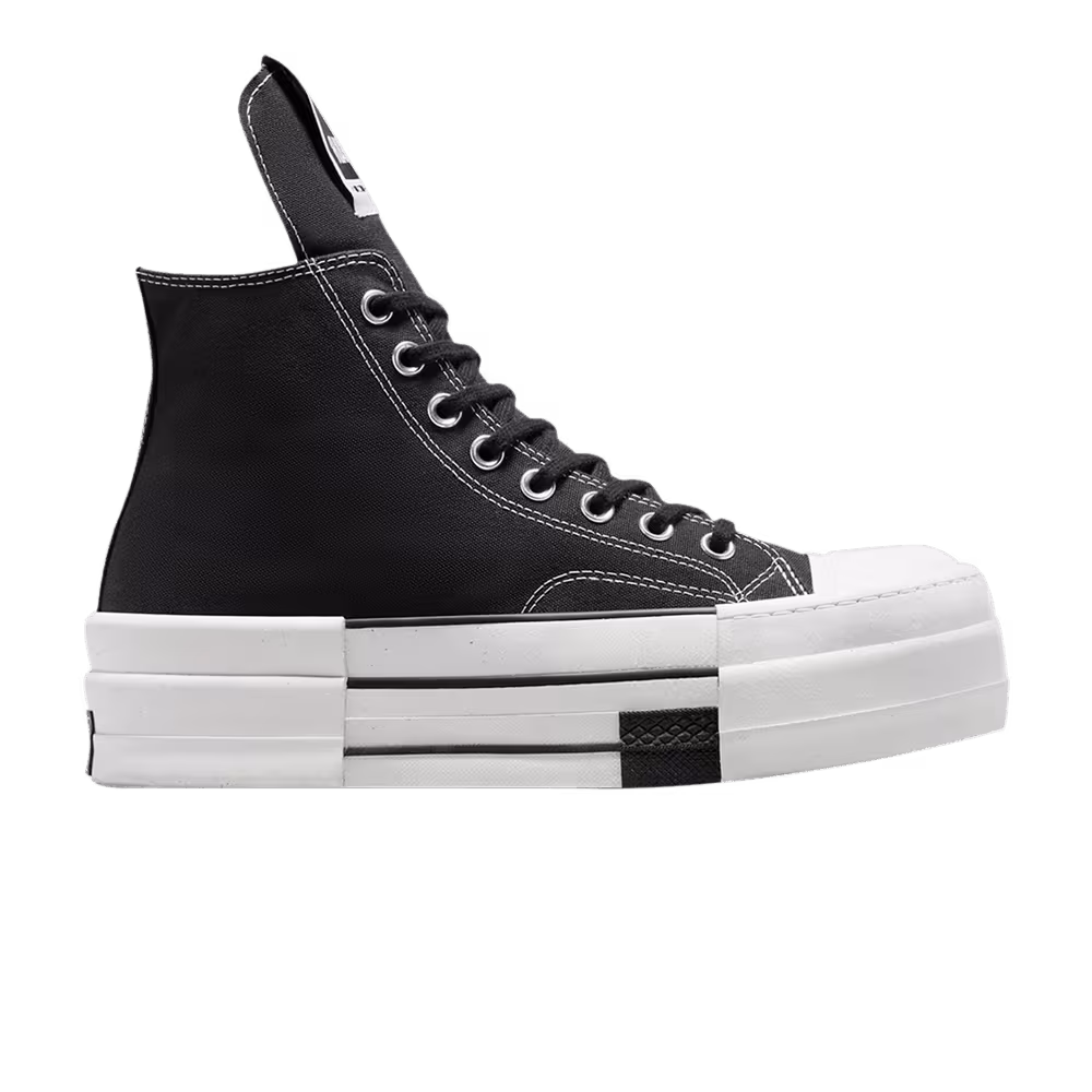 Rick Owens x Converse DRKSHDW DBL DRKSTAR Chuck 70 High Black