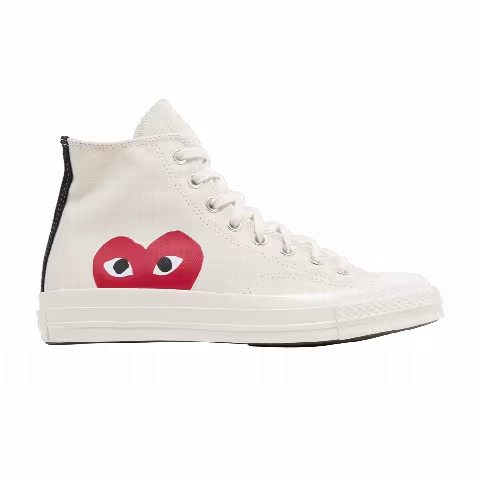 Men's Comme des Garçons Play x Converse Chuck 70 High 'Milk' 2023