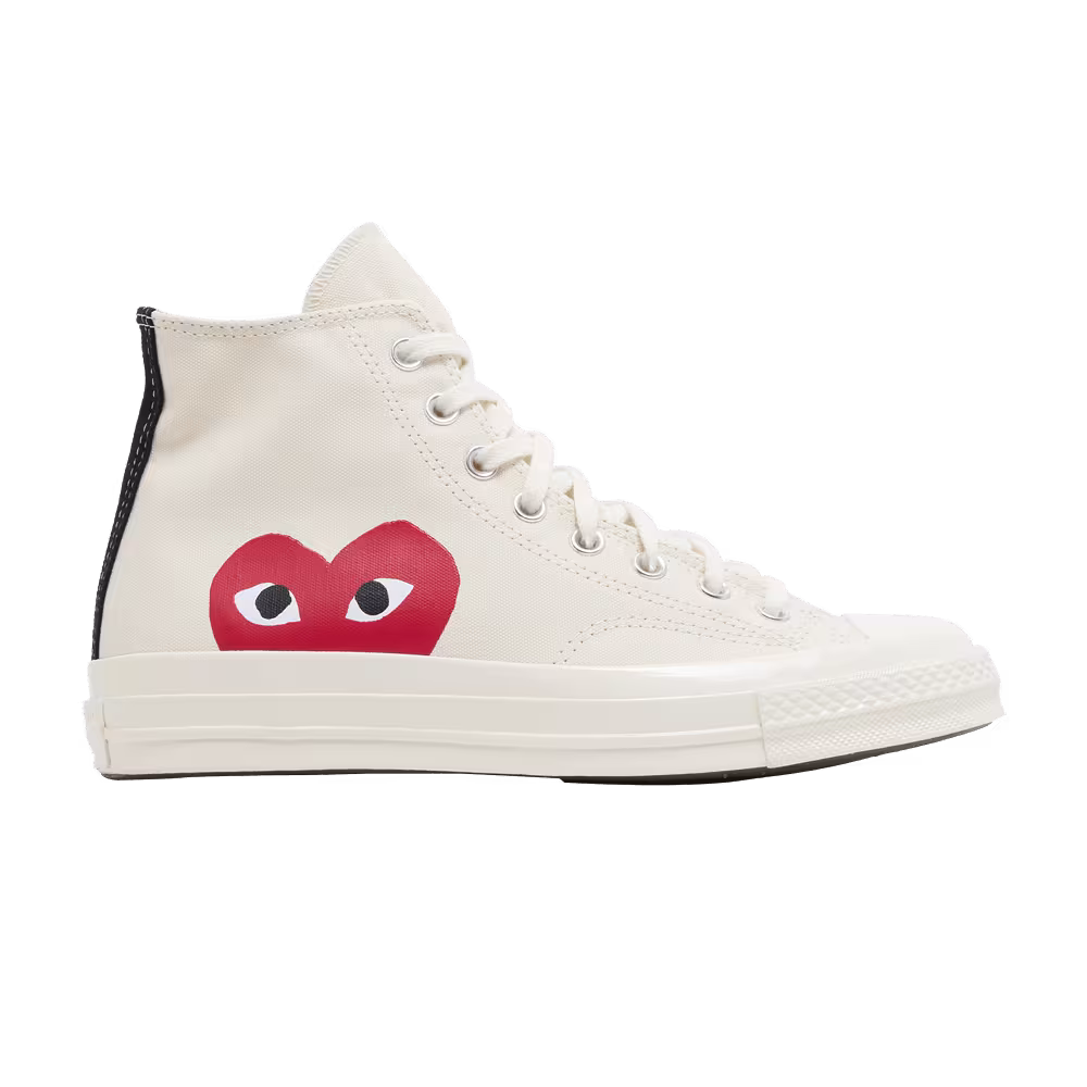Men's Comme des Garçons Play x Converse Chuck 70 High Milk 2023
