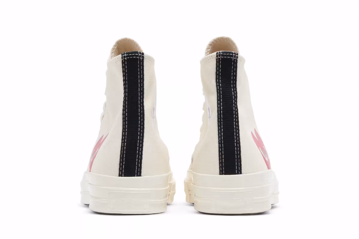 Men's Comme des Garçons Play x Converse Chuck 70 High Milk 2023, view 7