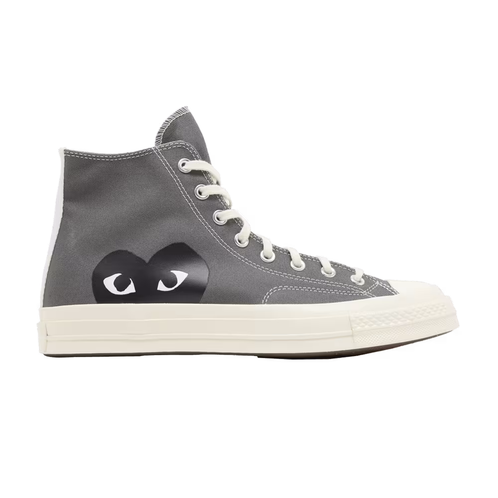 Comme des Garçons PLAY x Converse Chuck 70 High Steel Gray 2023