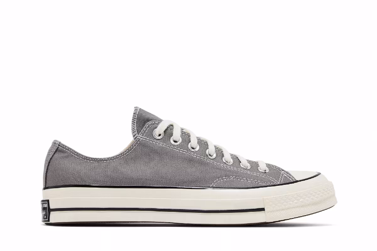 Converse Chuck 70 Vintage Canvas Low Origin Story Grey, view 2