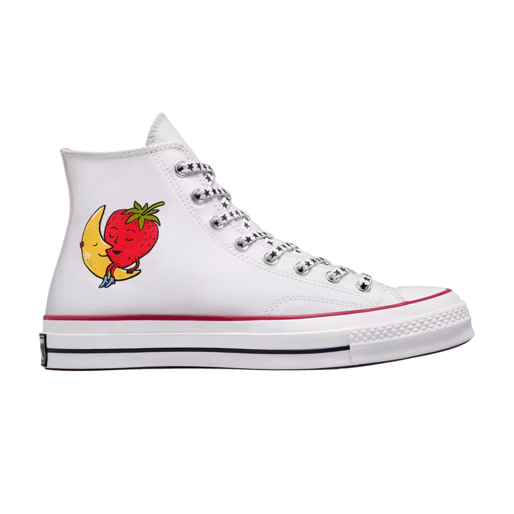 Sky High Farm Workwear x Converse Chuck 70 High Strawberry Moon - White