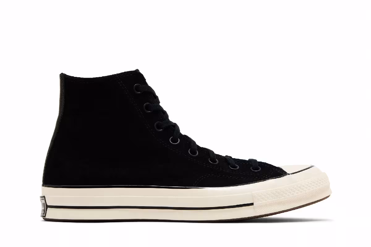 Converse Chuck 70 Suede High Black Egret, view 2
