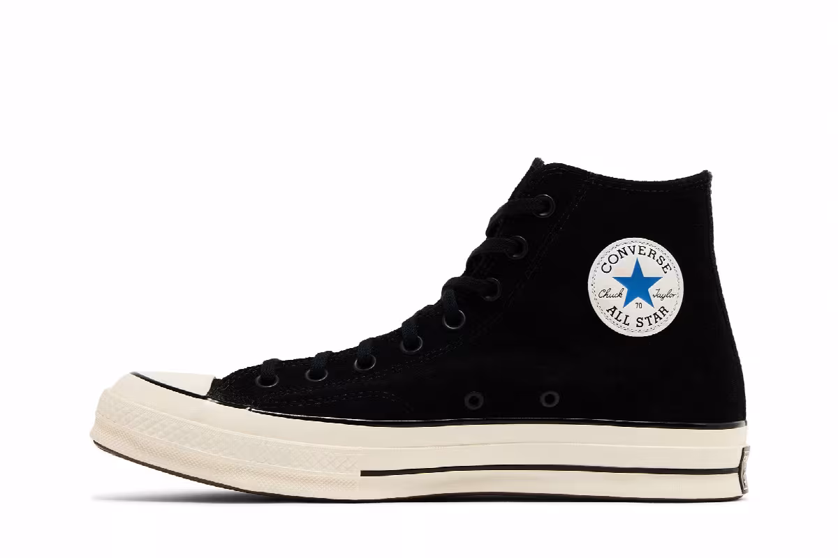 Converse Chuck 70 Suede High Black Egret, view 4
