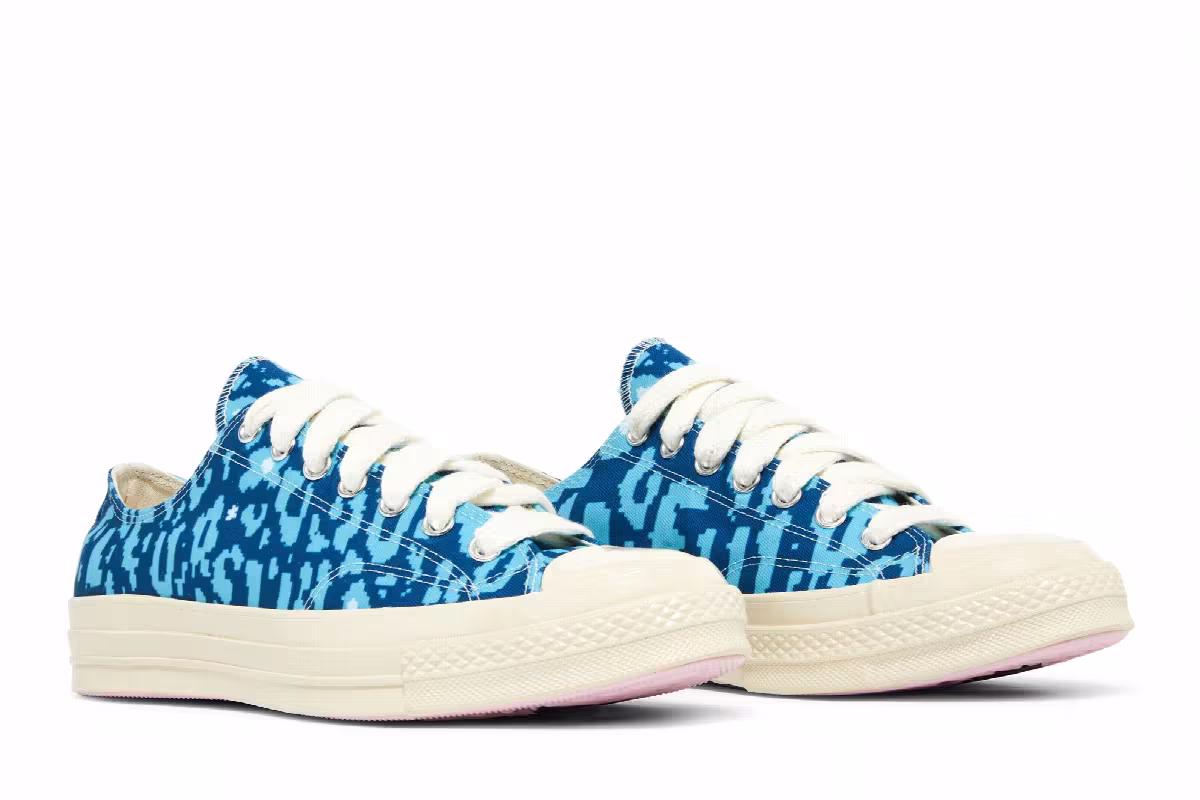Golf Le Fleur x Converse Chuck 70 Low Digital Leopard Pack - Blue, view 9