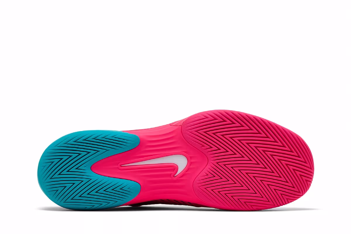 NikeCourt Air Zoom Vapor 12 Hypersmash Hyper Pink Dusty Cactus, view 5