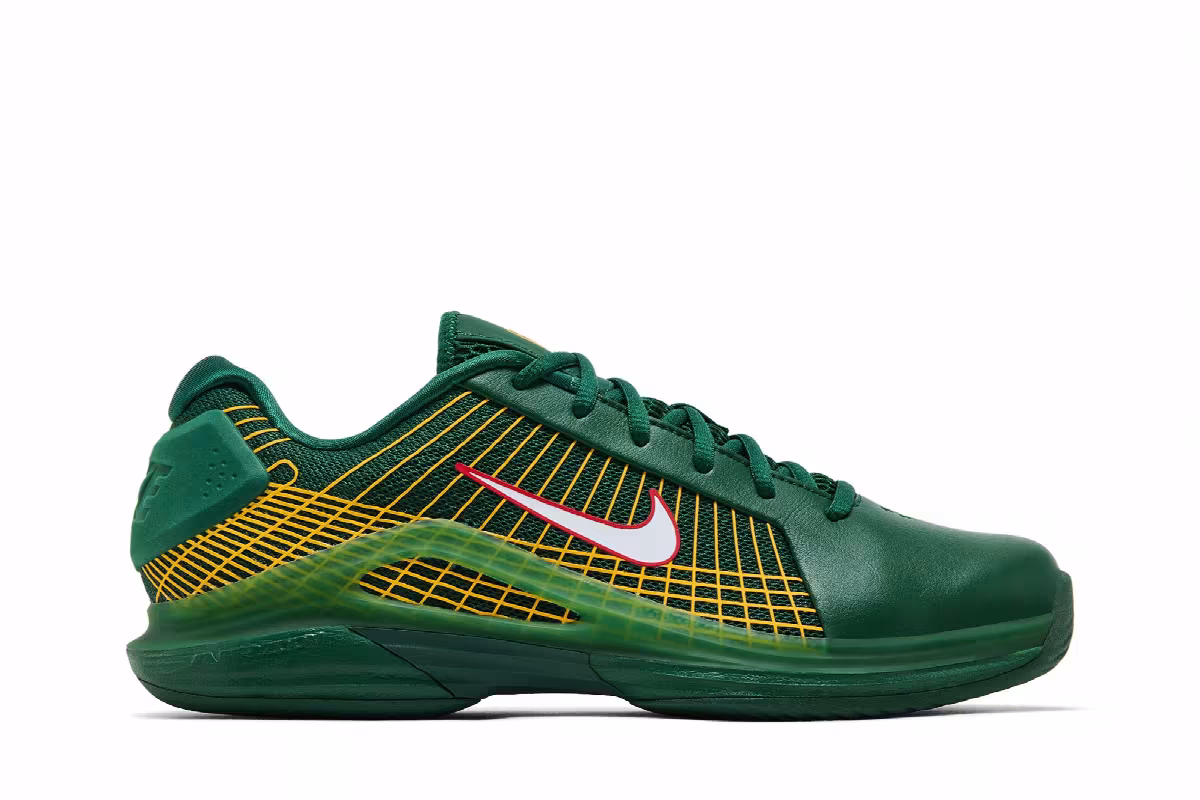 Nike Vapor 12 Hypersmash Hard Court Gorge Green, view 2