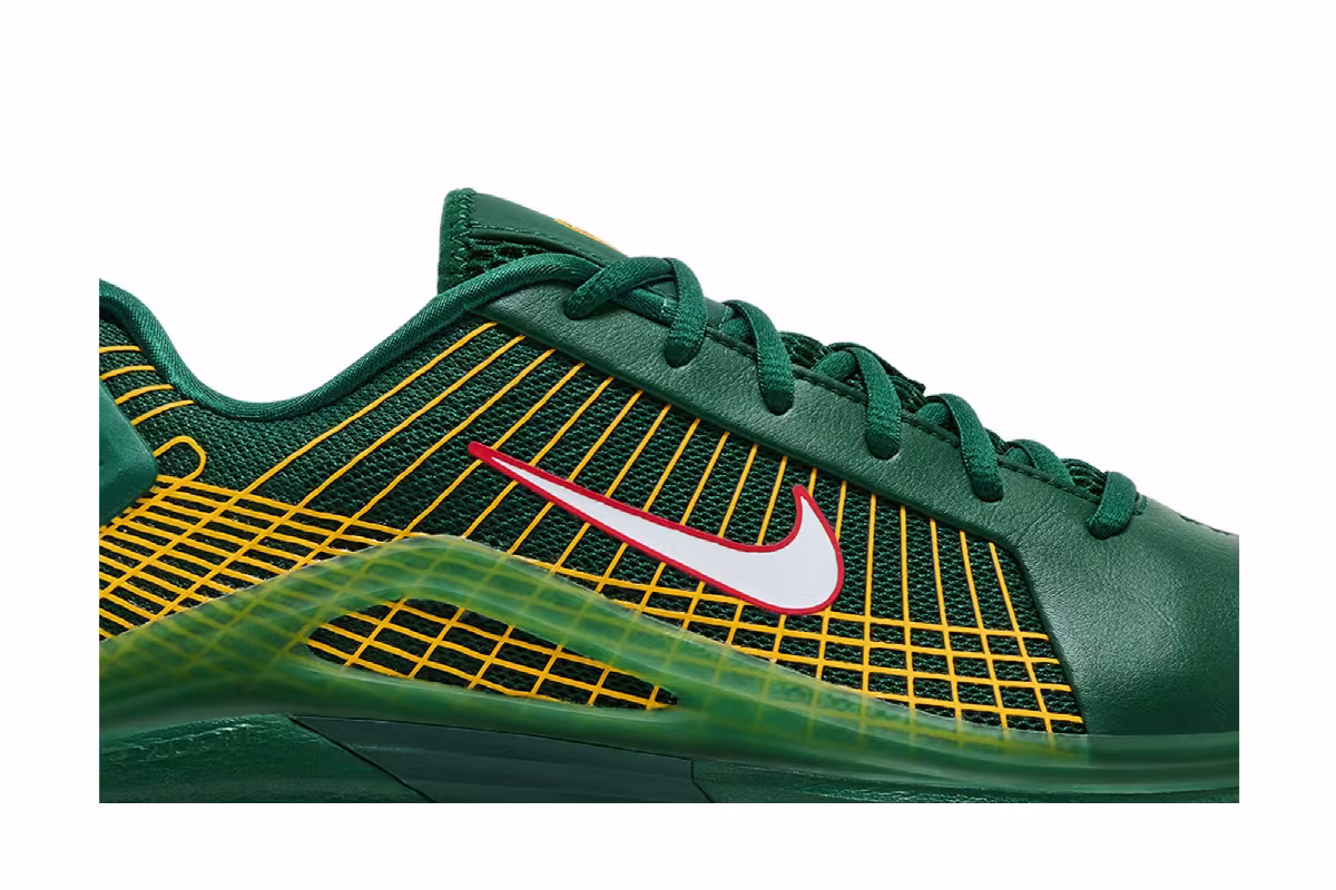 Nike Vapor 12 Hypersmash Hard Court Gorge Green, view 3