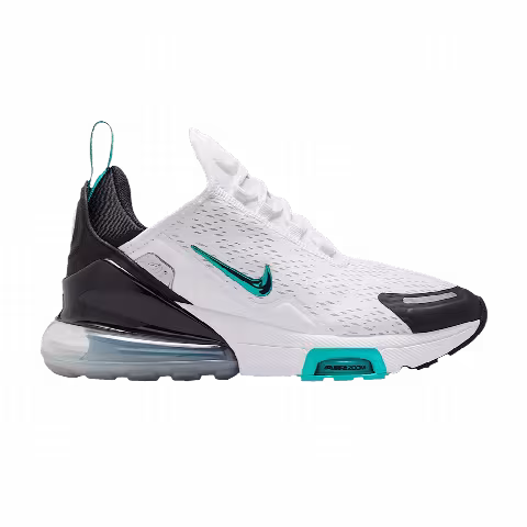 Nike Air Max 270 Premium GS 'White Black Metallic Silver'