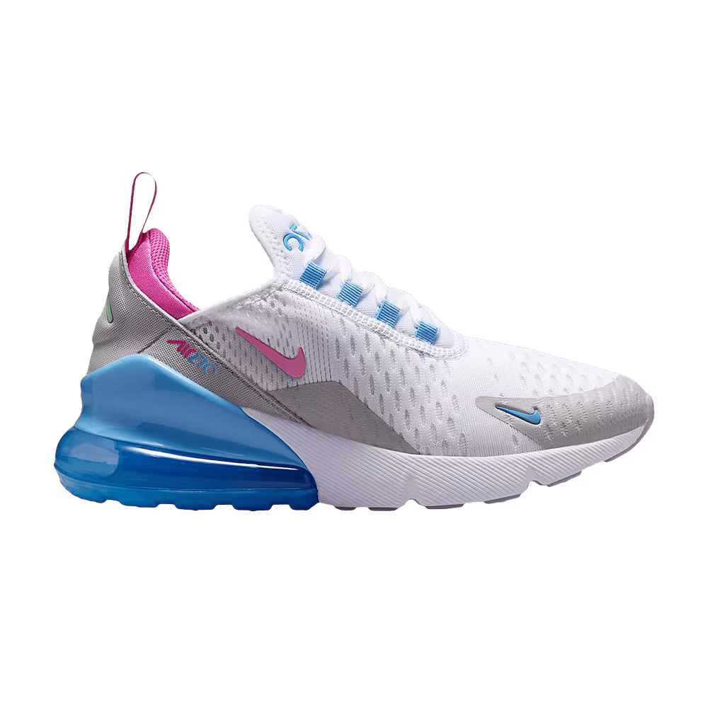 Nike Air Max 270 GS White Football Blue Arctic Green Pinksicle