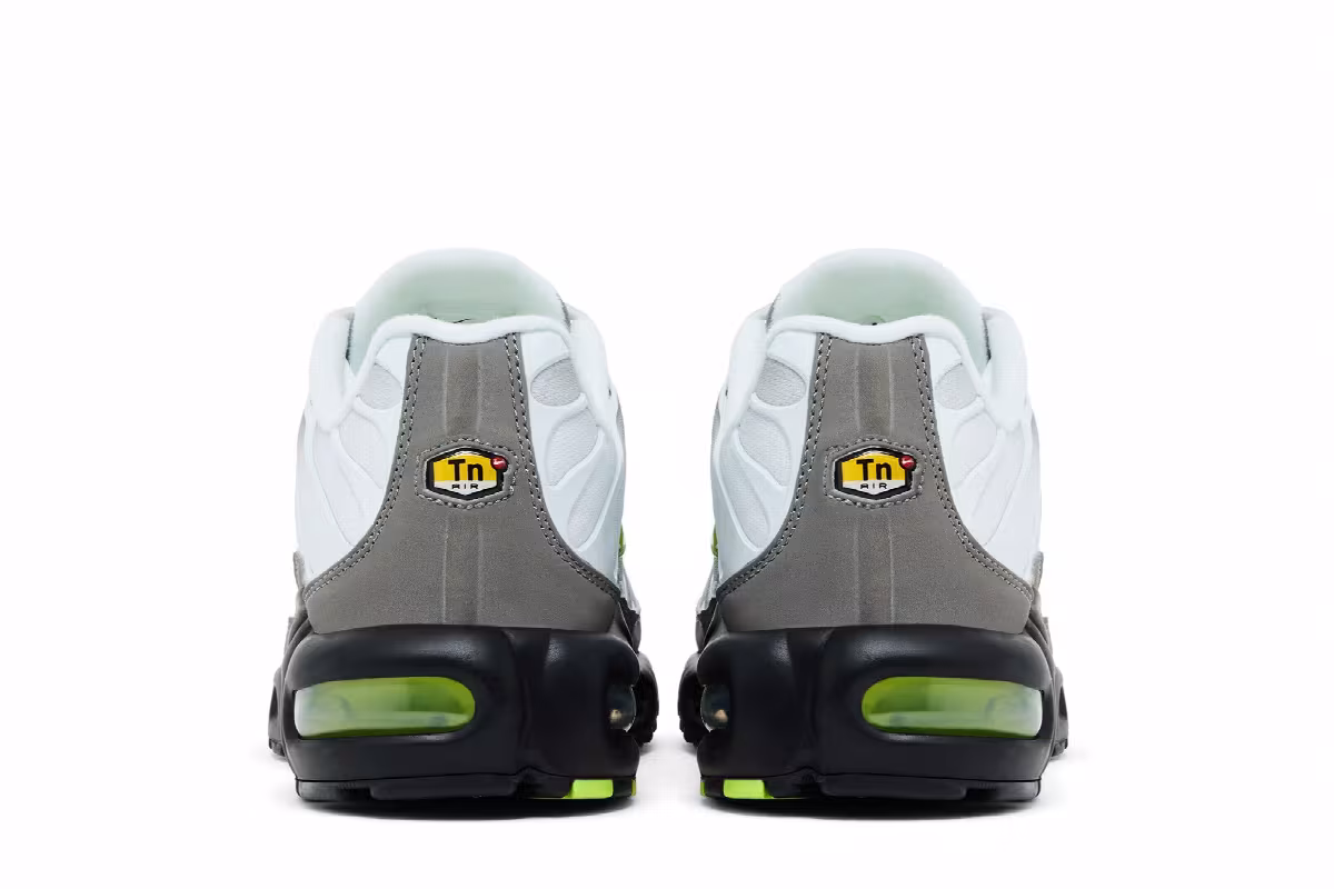 Nike Air Max Plus White Pearl Grey Neon, view 7