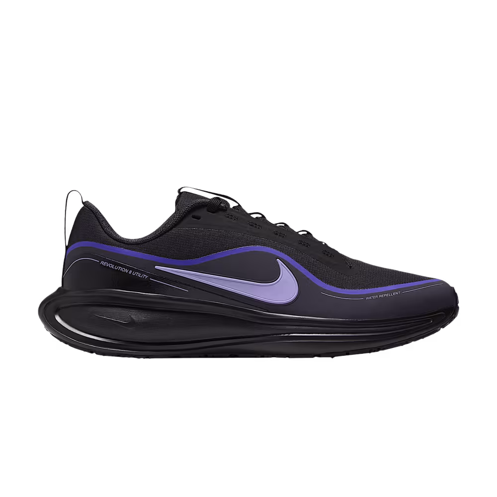 Nike Women's Revolution 8 Utility Road Black Persian Violet Gridiron Purple Pulse