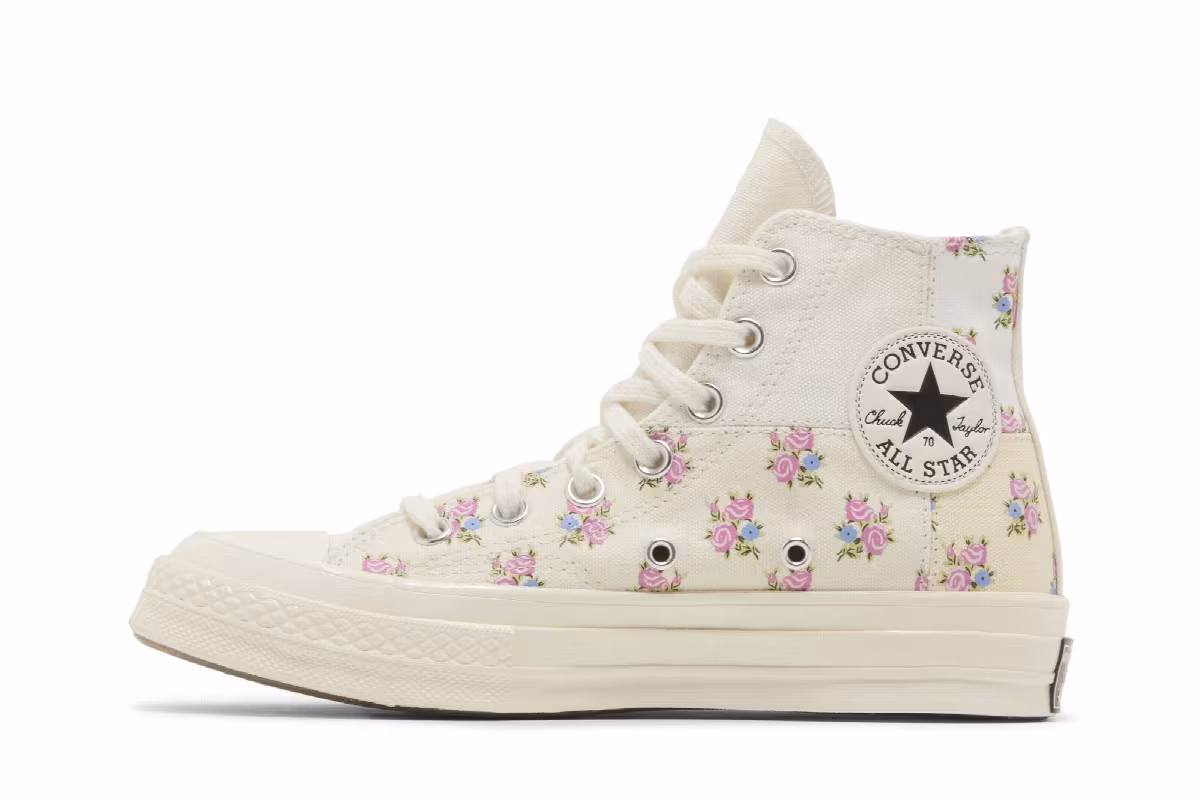 Converse Women's Chuck 70 High Patchwork Floral, view 4