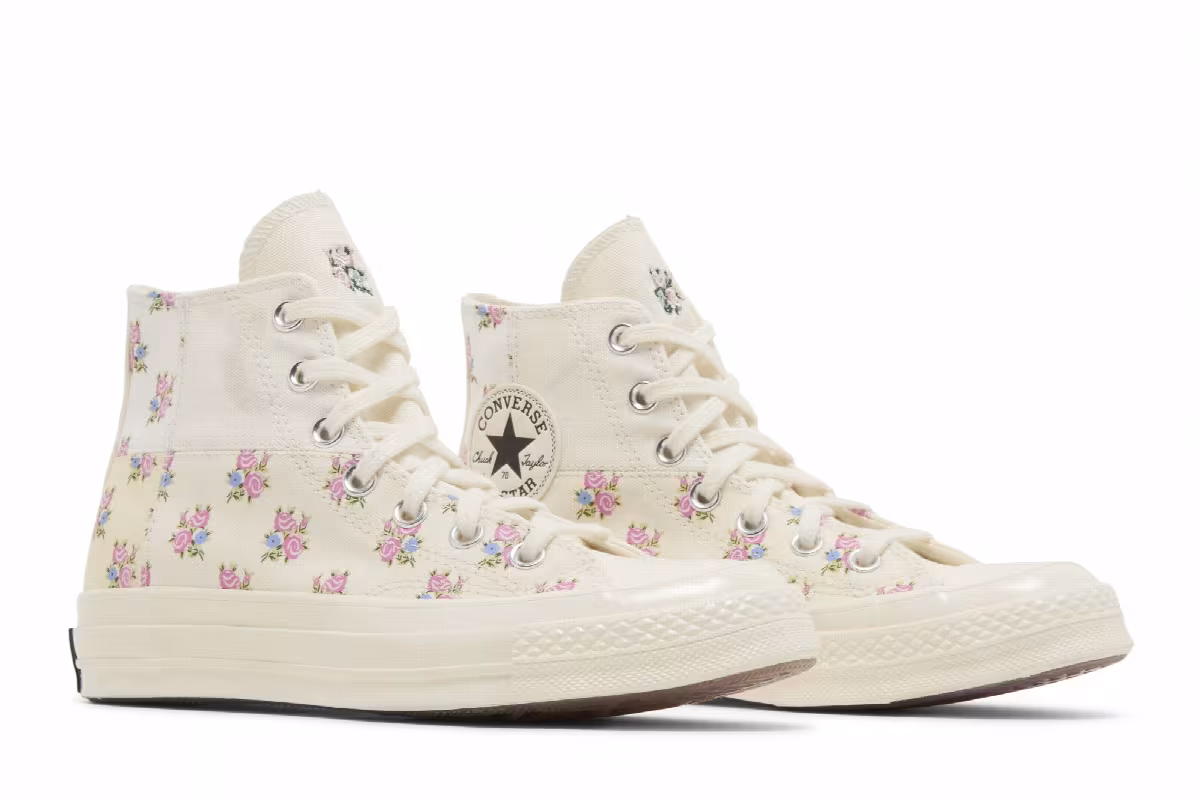 Converse Women's Chuck 70 High Patchwork Floral, view 9