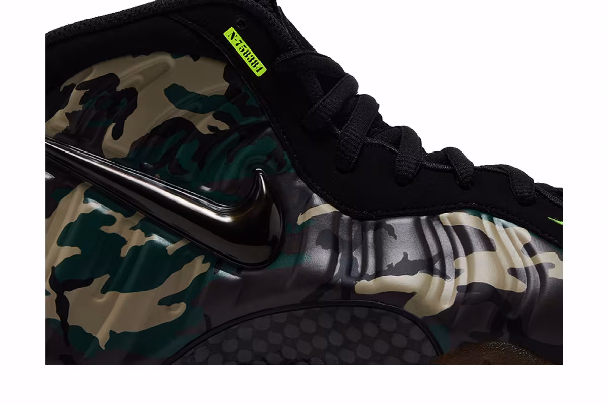 Nike Air Foamposite Pro Green Camo 2026, view 3