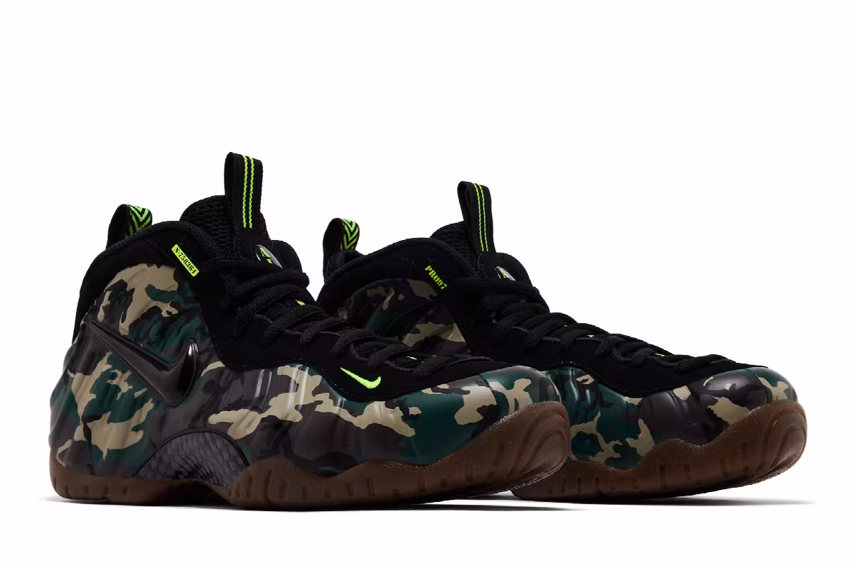 Nike Air Foamposite Pro Green Camo 2026, view 9