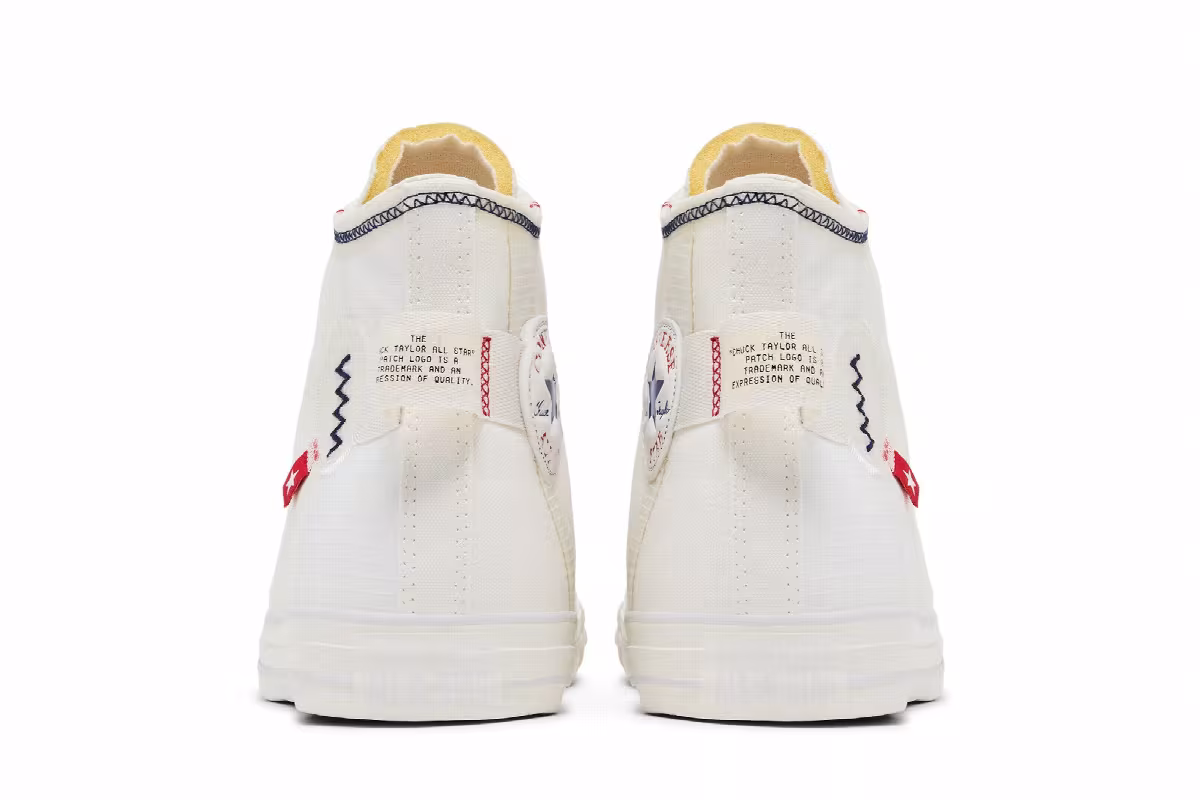 Converse Chuck Taylor All Star High Logo Tag - Vintage White, view 7