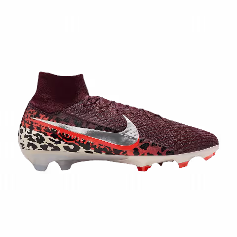 Nike United Mercurial Superfly 10 Elite FG High 'Burgundy Crush University Red Fossil Metallic Silver'