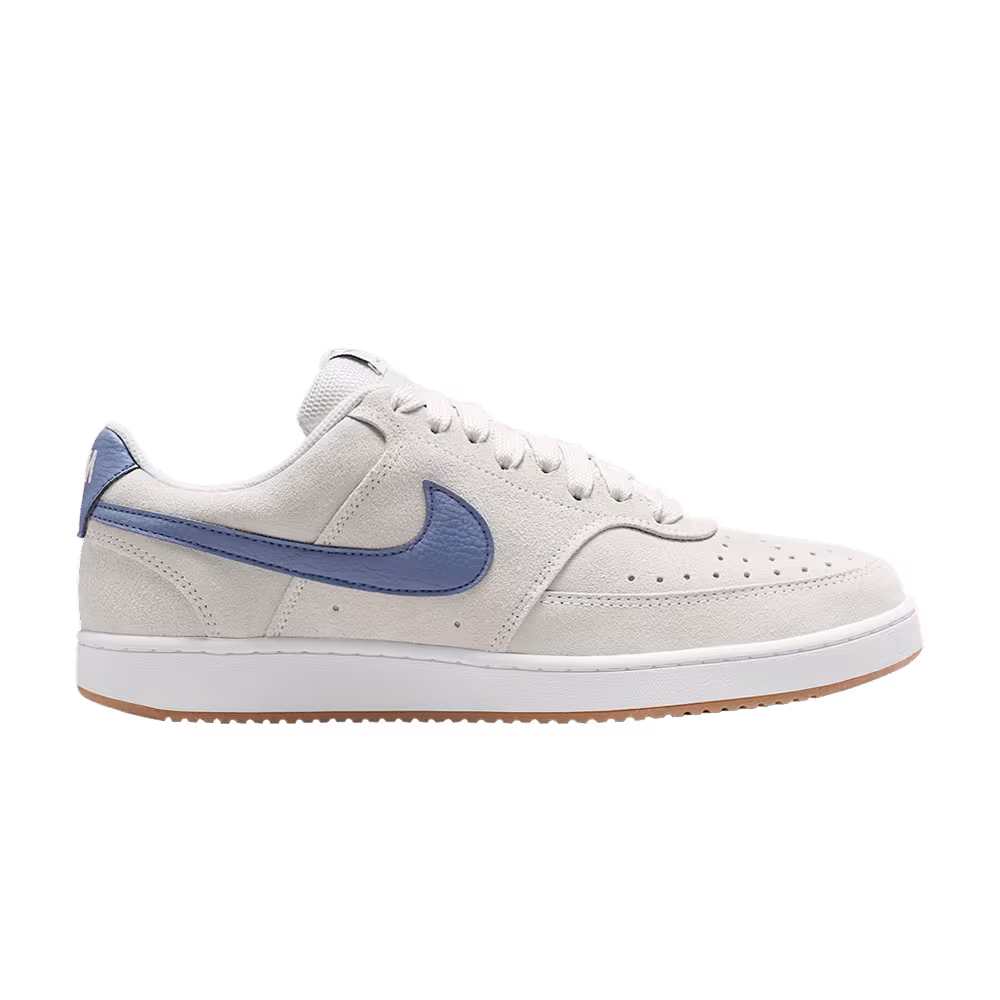 Nike Court Vision Low Vast Grey White Gum Medium Brown Diffused Blue