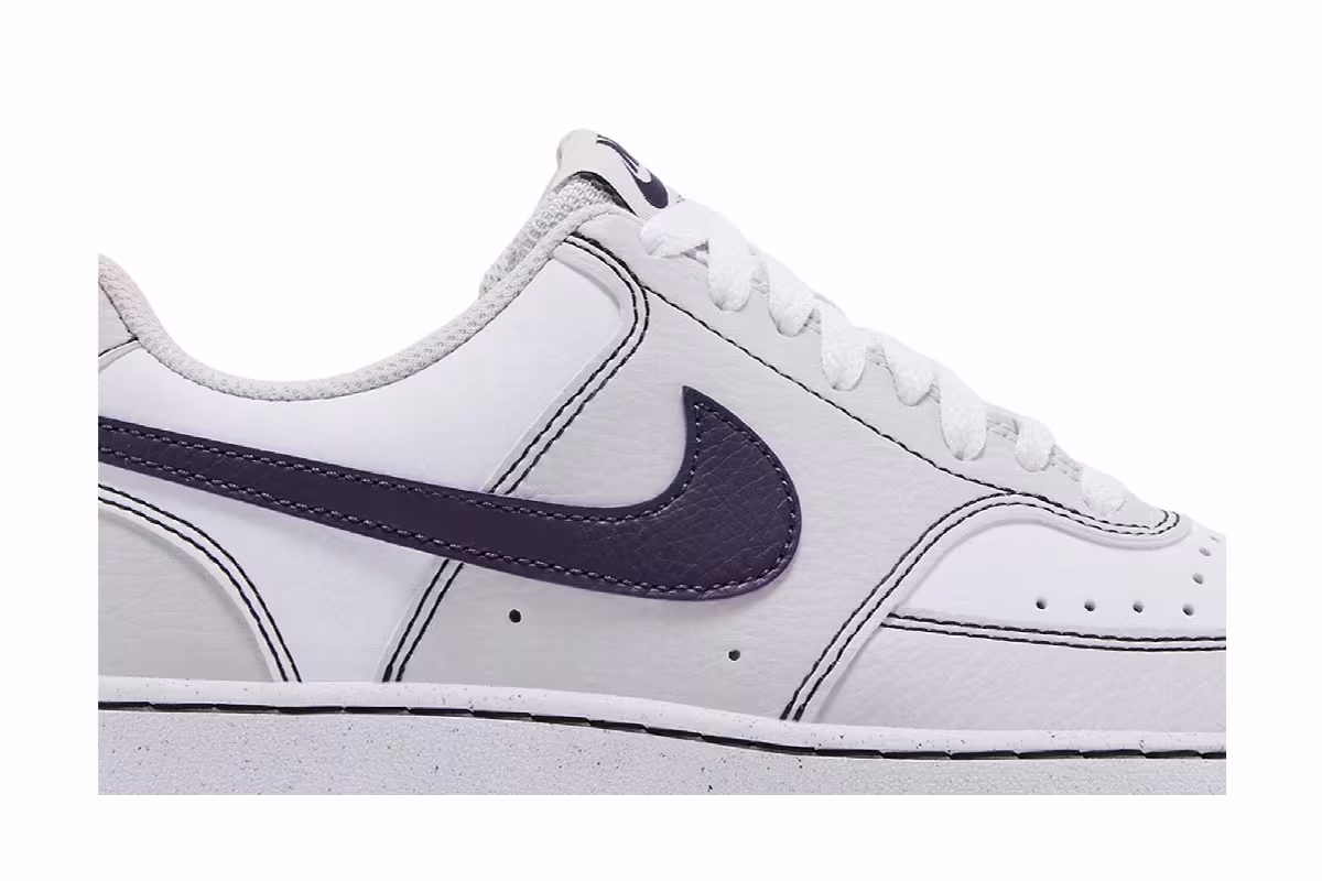 Nike Women's Court Vision Low Next Nature Varsity Grey, view 3
