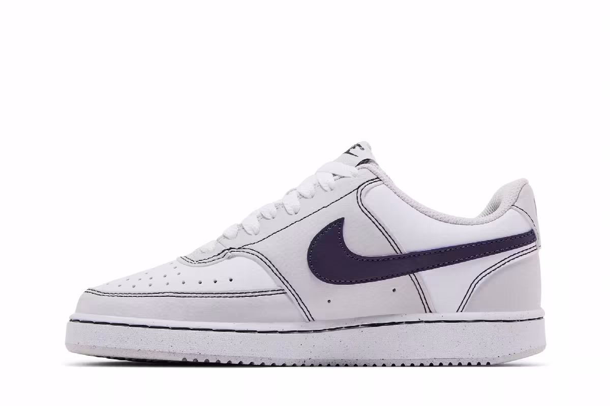 Nike Women's Court Vision Low Next Nature Varsity Grey, view 4