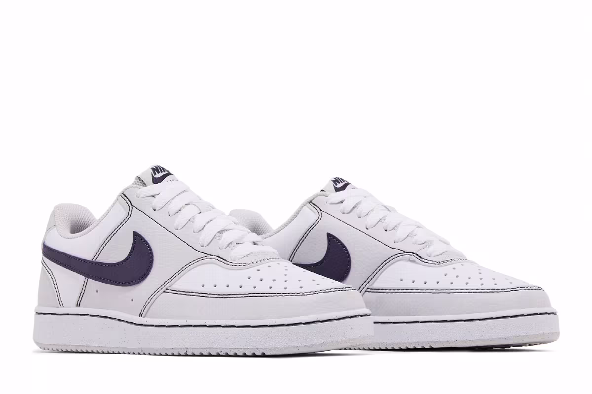 Nike Women's Court Vision Low Next Nature Varsity Grey, view 9