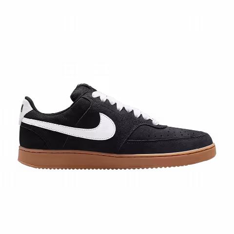 Nike Court Vision Low 'Black Gum Medium Brown White'