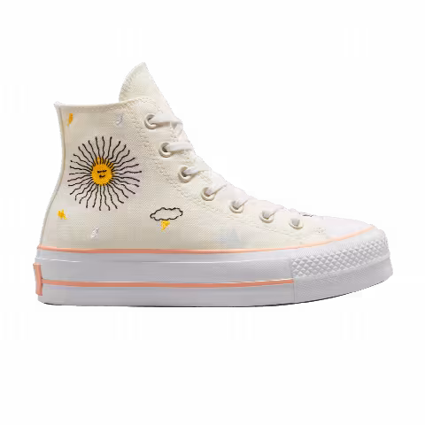 Converse Wmns Chuck Taylor All Star Lift Platform High 'Floral Embroidery'