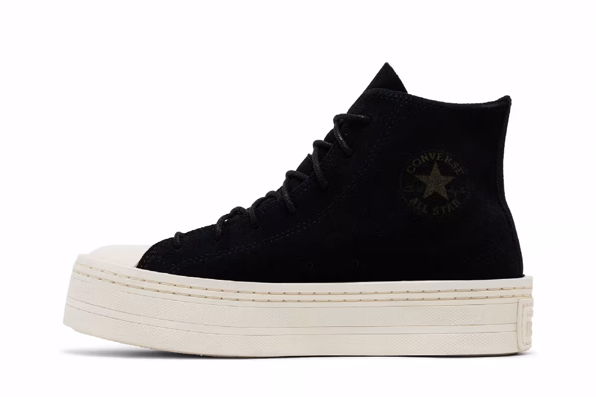 Converse Women's Chuck Taylor All Star Modern Lift Platform High Black Egret, view 4