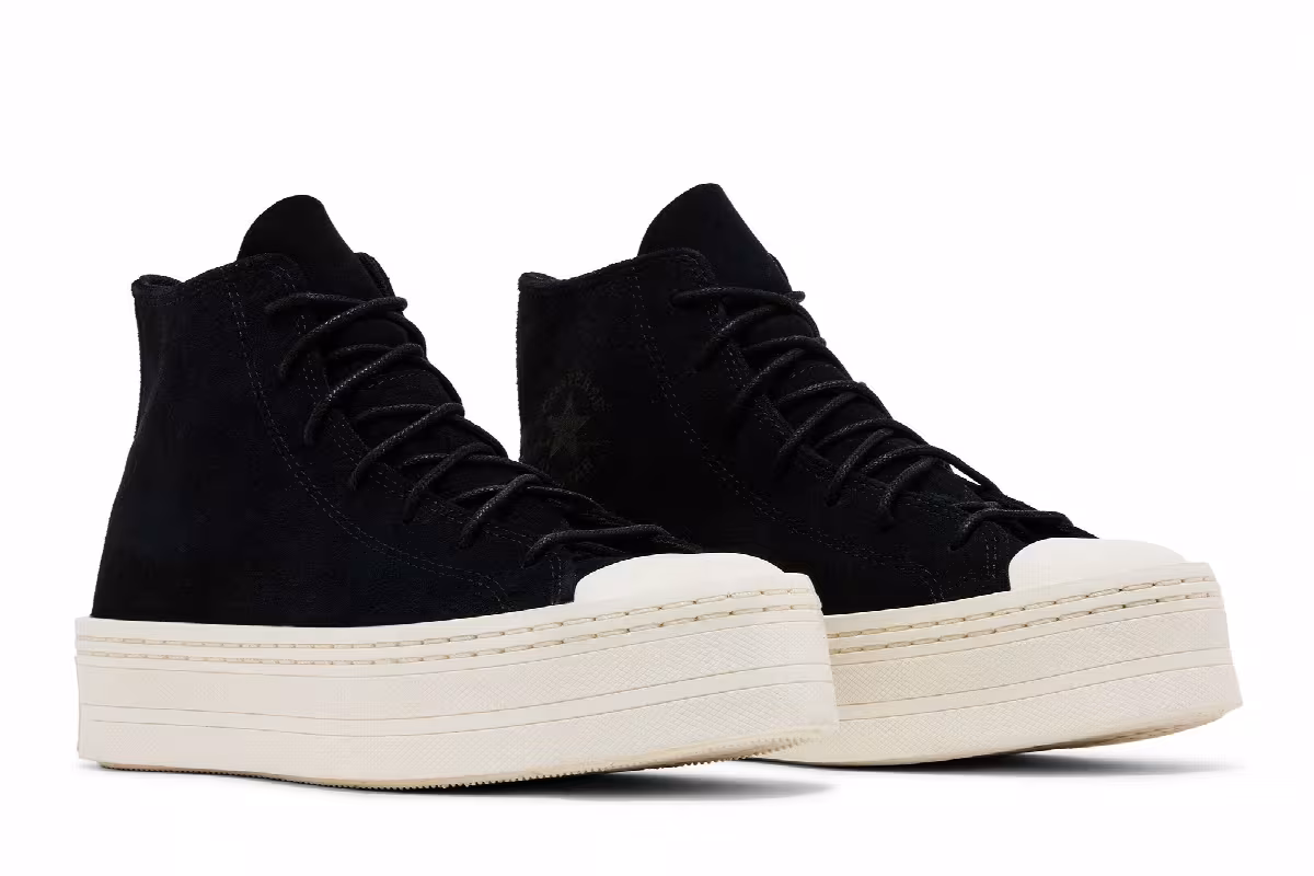Converse Women's Chuck Taylor All Star Modern Lift Platform High Black Egret, view 9