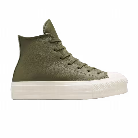 Converse Wmns Chuck Taylor All Star Lift Platform Leather High 'Utility Egret'