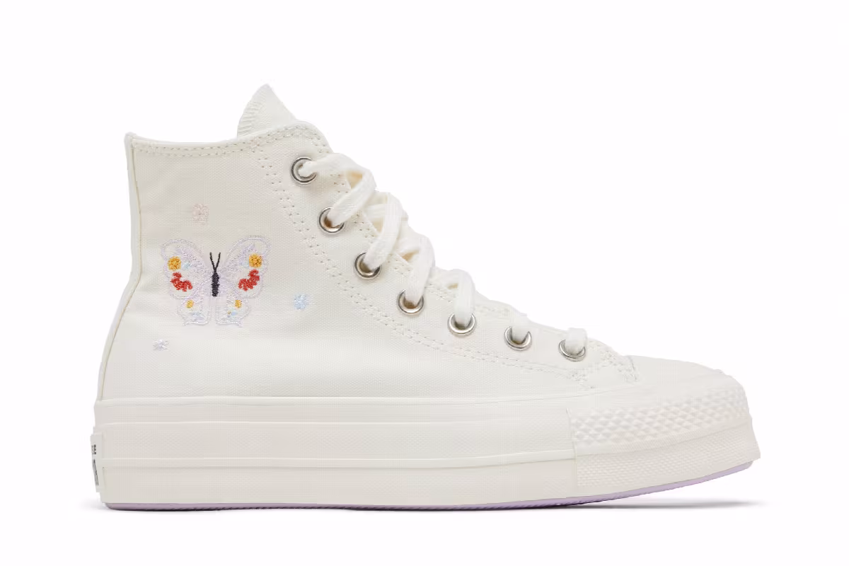Converse Women's Chuck Taylor All Star Lift Platform High Butterfly Wings, view 2