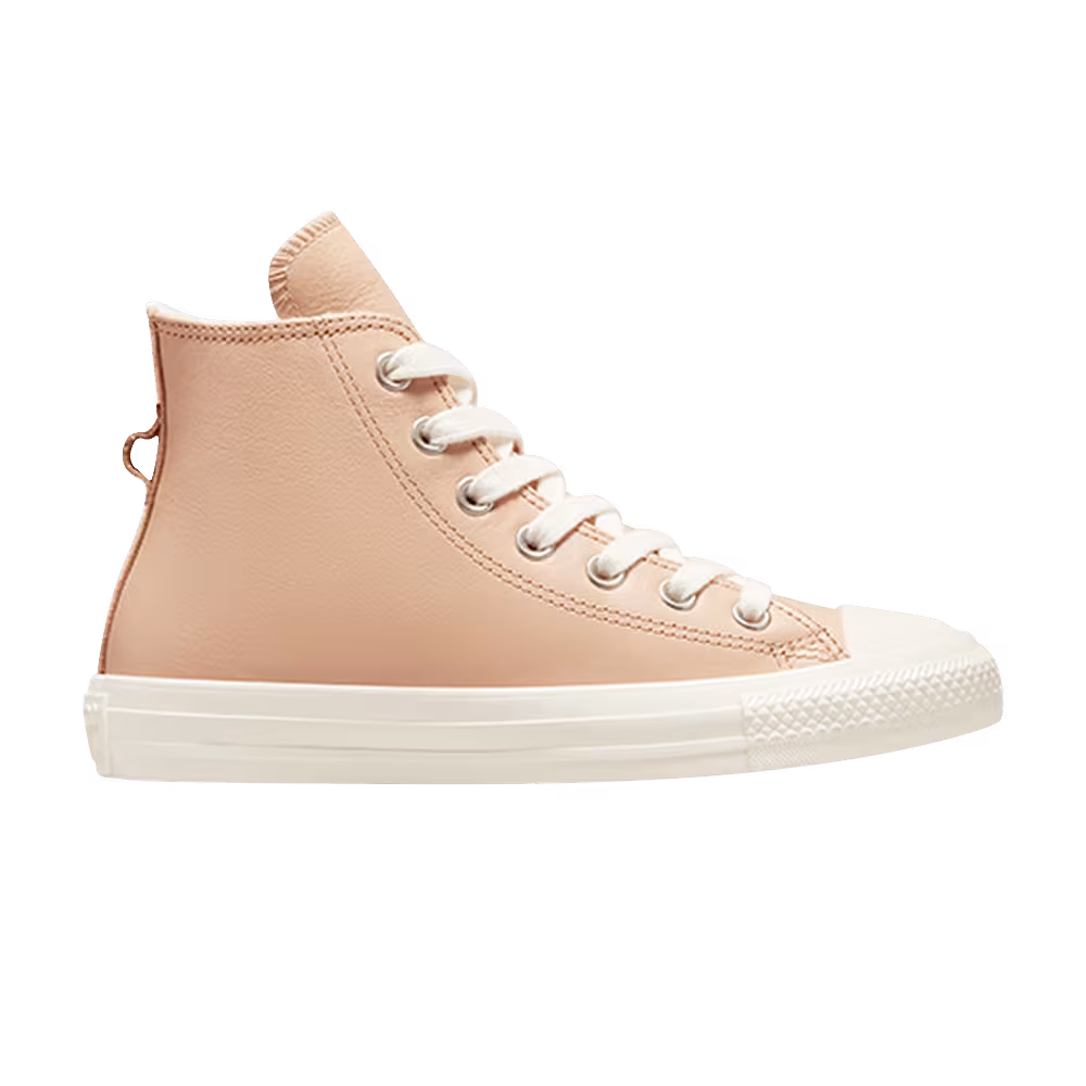 Converse Women's Chuck Taylor All Star Leather High Faux Fur Lining - Epic Dune Egret