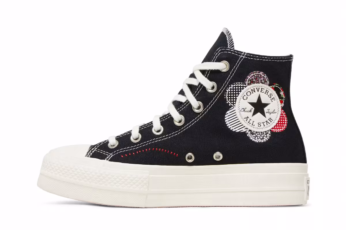 Converse Women's Chuck Taylor All Star Lift Platform High Crafted Patchwork, view 4