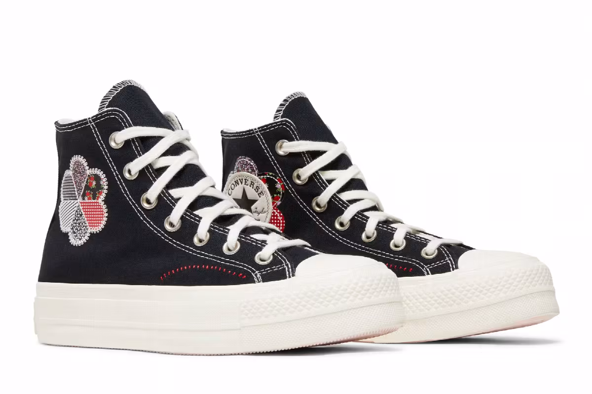 Converse Women's Chuck Taylor All Star Lift Platform High Crafted Patchwork, view 9