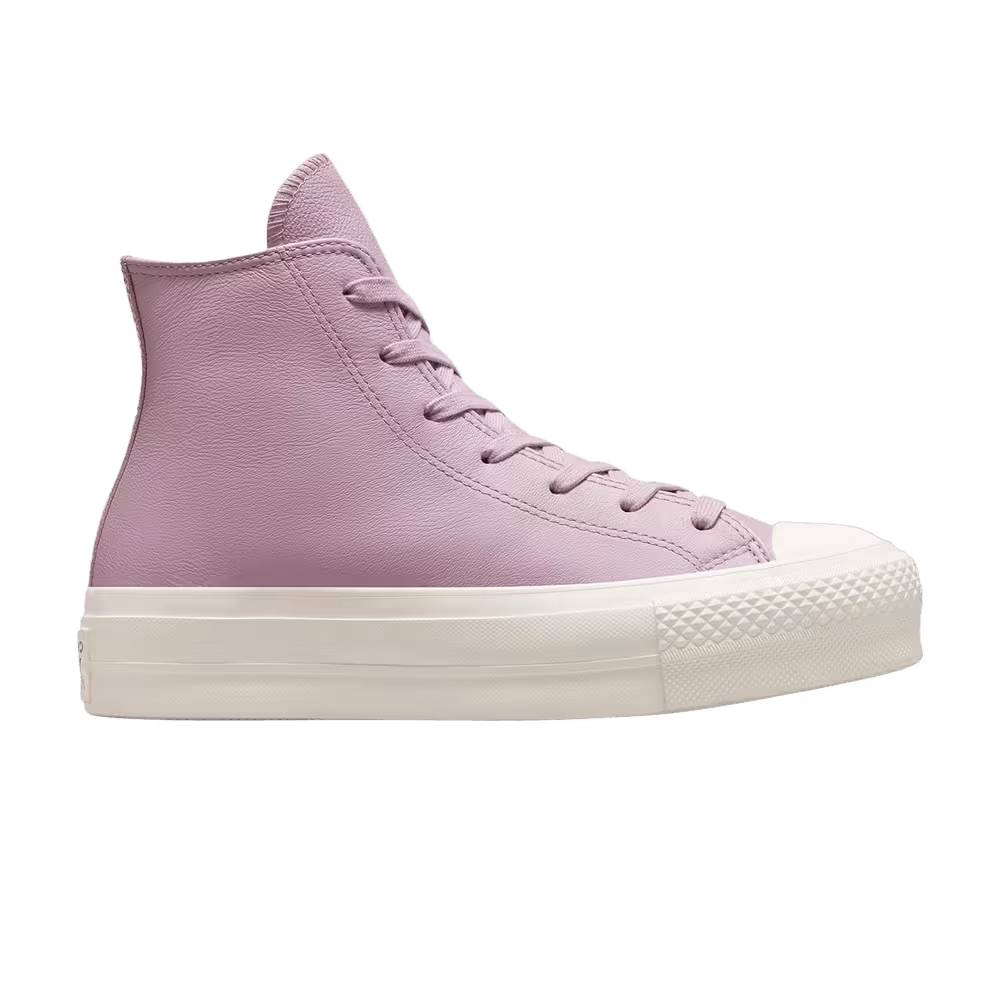 Converse Women's Chuck Taylor All Star Lift Platform Leather High Phantom Violet
